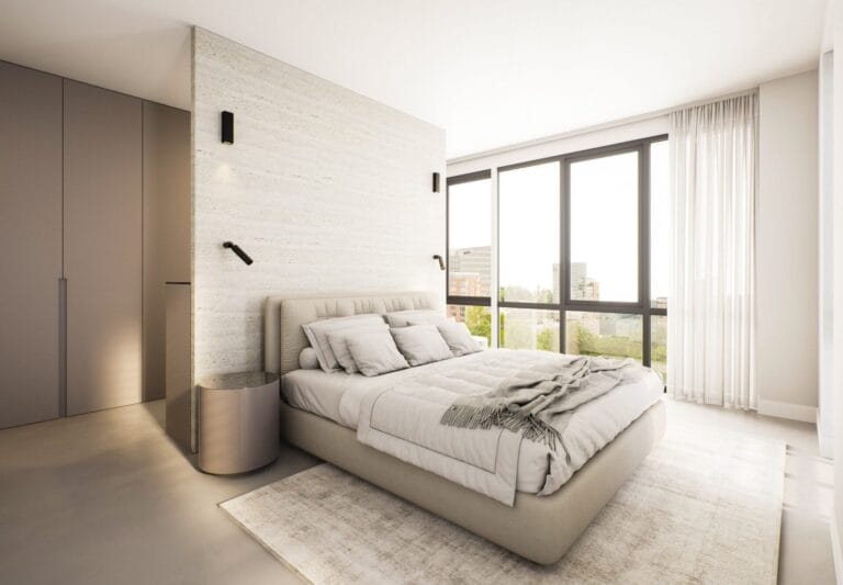 Interieur Visual Slaapkamer Impressie 3d Render
