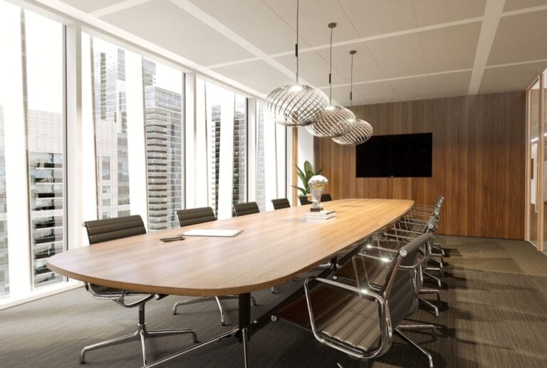 Kantoor 3D impressie - interieur rendering - 3D visualisatie