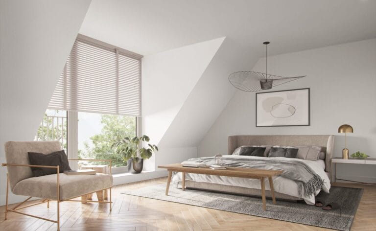 Slaapkamer interieur 3D render visualisatie