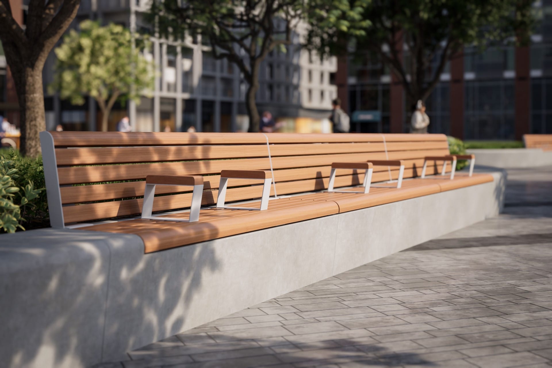 Straat meubilair product rendering 3D visualisatie impressie